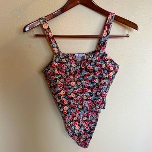 Abound Floral Snap Bottom Body Suite